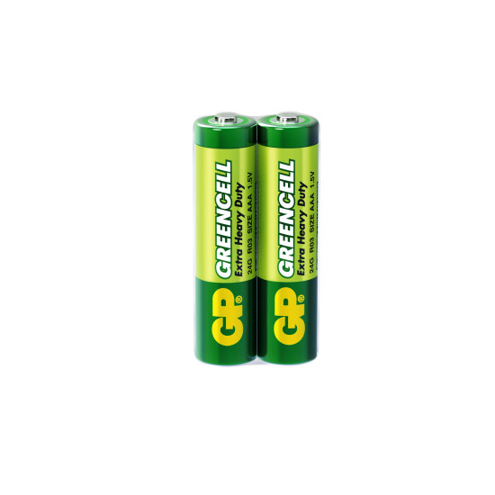 Цинк карбонова батерия GP GREENCELL R03, AAA, 2 бр. shrink, 1.5V