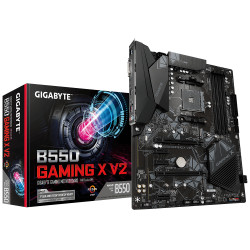 Motherboard GIGABYTE B550 GAMING X Socket AM4, 4 x DDR4, RGB Fusion, V2 (rev. 1.0) Motherboard GIGABYTE B550 GAMING X Socket AM4, 4 x DDR4, RGB Fusion, V2 (rev. 1.0)