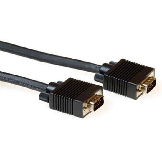 Кабел ACT AK4273, VGA мъжко - VGA мъжко, 15 pin, 20 м, Черен, Булк Кабел ACT AK4273, VGA мъжко - VGA мъжко, 15 pin, 20 м, Черен, Булк