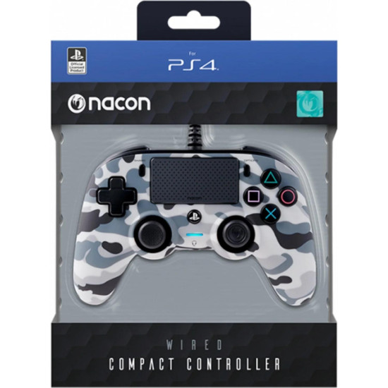 Wired Gamepad Nacon Wired Compact Controller Camo Grey