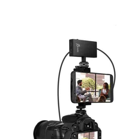 Кепчер адаптер j5 create JVA02, HDMI към USB-C, PD, Черен Кепчер адаптер j5 create JVA02, HDMI към USB-C, PD, Черен