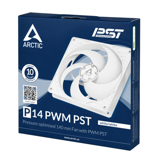 Fan ARCTIC P14 PWM PST White/White Fan ARCTIC P14 PWM PST White/White