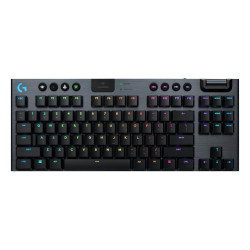 Wireless gaming Mechanical keyboard Logitech, G915 TKL Black Lightsync RGB, Tactile Switch