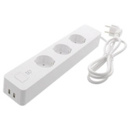 DELTACO SMART HOME power outlet, 1.5m, SH-P03USB2 DELTACO SMART HOME power outlet, 1.5m, SH-P03USB2