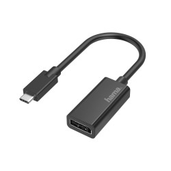 Адаптер HAMA 200314, USB-C мъжко - DisplayPort женско, Ultra HD, 4K, Черен Адаптер HAMA 200314, USB-C мъжко - DisplayPort женско, Ultra HD, 4K, Черен