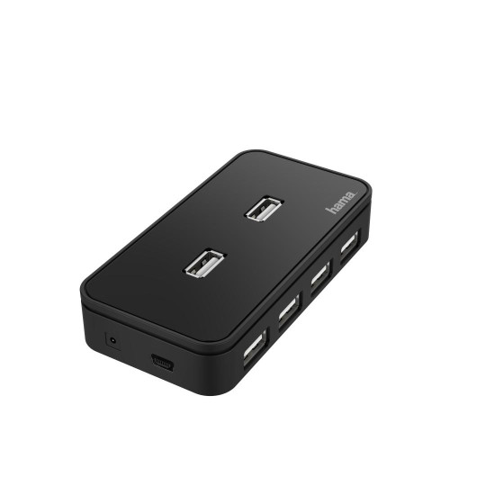 USB Hub, 7 Ports, Power Supply Unit, HAMA-200123