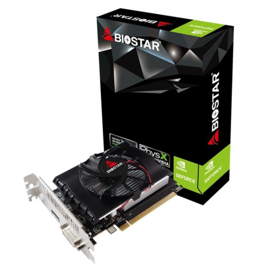Видео карта BIOSTAR GeForce GT1030, 2GB, DDR4, 64bit, DVI-I, HDMI Видео карта BIOSTAR GeForce GT1030, 2GB, DDR4, 64bit, DVI-I, HDMI