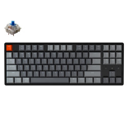 Mechanical Keyboard Keychron K8 Aluminum TKL Gateron Blue Switch RGB LED Gateron Blue Switch ABS Mechanical Keyboard Keychron K8 Aluminum TKL Gateron Blue Switch RGB LED Gateron Blue Switch ABS