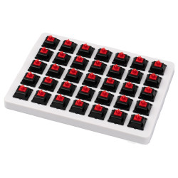 Суичове за механична клавиатура Keychron Cherry MX, Red, Switch Set 35 броя