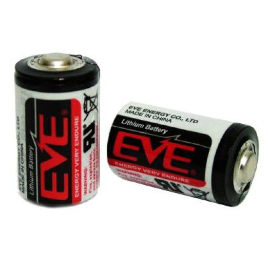 Lithium thionylchlorid battery 3.6 V 1/2AA ER14250/STD/ with cup/ EVE BATTERY Lithium thionylchlorid battery 3.6 V 1/2AA ER14250/STD/ with cup/ EVE BATTERY