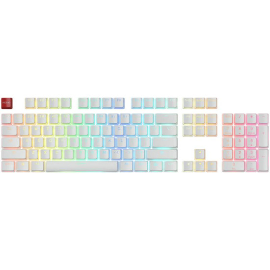 Капачки за механична клавиатура Glorious Aura PBT Doubleshot 105-Keycap White US-Layout Капачки за механична клавиатура Glorious Aura PBT Doubleshot 105-Keycap White US-Layout