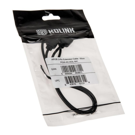Kolink extension cable for 5V ARGB Accessories Kolink extension cable for 5V ARGB Accessories
