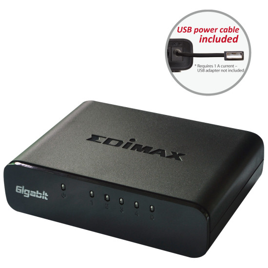 Switch EDIMAX ES-5500G V3, 5 Ports, Gigabit Switch EDIMAX ES-5500G V3, 5 Ports, Gigabit