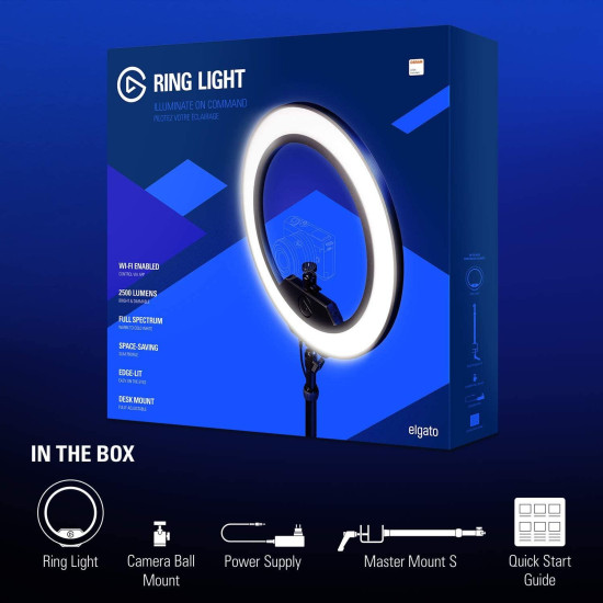 Elgato Ring Light, Black Elgato Ring Light, Black