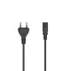 Захранващ кабел HAMA 200732, Euro-plug, 2pin(IEC C7) женско, 1.5 m, Черен Захранващ кабел HAMA 200732, Euro-plug, 2pin(IEC C7) женско, 1.5 m, Черен