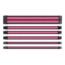 Sleeved Cable Extension Kit Thermaltake TtMod Black/Pink Sleeved Cable Extension Kit Thermaltake TtMod Black/Pink