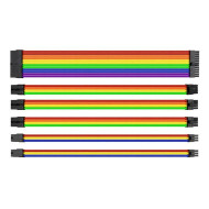 Sleeved Cable Extension Kit Thermaltake TtMod Rainbow Sleeved Cable Extension Kit Thermaltake TtMod Rainbow