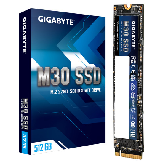 SSD Gigabyte M30, 512GB, NVMe, PCIe Gen3, M.2 SSD Gigabyte M30, 512GB, NVMe, PCIe Gen3, M.2