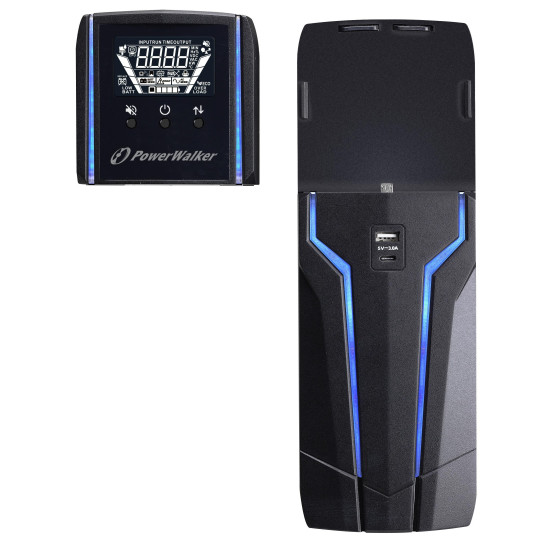 UPS POWERWALKER VI1000GXB for professional gaming, 1000VA, Line Interactive UPS POWERWALKER VI1000GXB for professional gaming, 1000VA, Line Interactive