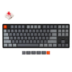Mechanical Keyboard Keychron K8 Aluminum Hot-Swappable TKL Gateron Red Switch RGB LED ABS Mechanical Keyboard Keychron K8 Aluminum Hot-Swappable TKL Gateron Red Switch RGB LED ABS