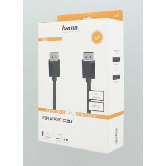 Cable HAMA 200697 DisplayPort Plug 1.2 - DisplayPort Plug 1.2 , 3 m, double-shielded, Ultra-HD 4K
