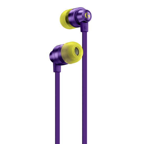 Gaming Earphone Logitech G333 In-ear, 3.5 mm + USB-C adapter, Purple Gaming Earphone Logitech G333 In-ear, 3.5 mm + USB-C adapter, Purple