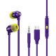 Gaming Earphone Logitech G333 In-ear, 3.5 mm + USB-C adapter, Purple Gaming Earphone Logitech G333 In-ear, 3.5 mm + USB-C adapter, Purple