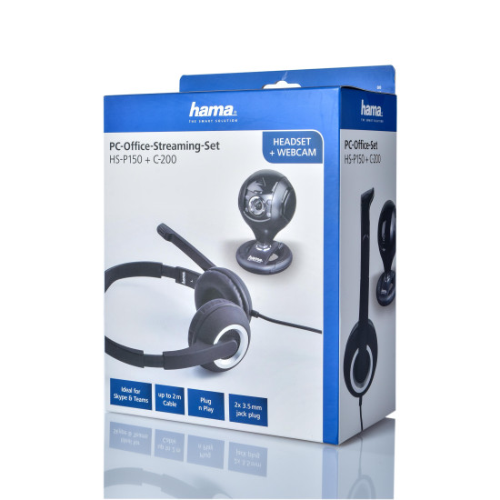 Headphones with microphone HAMA HS-P150, 139998 Headphones with microphone HAMA HS-P150, 139998