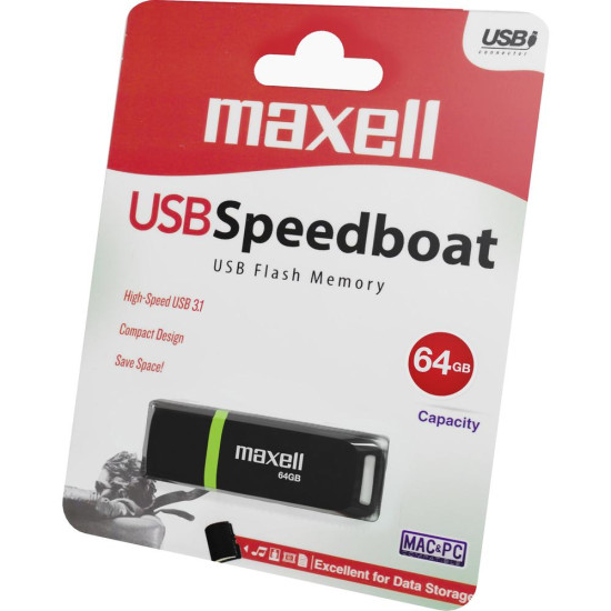USB stick MAXELL SPEEDBOAT, 64GB USB stick MAXELL SPEEDBOAT, 64GB