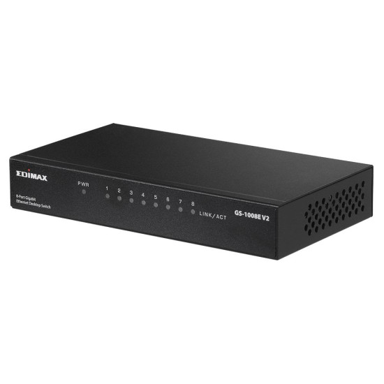 Switch cu 8 porturi EDIMAX GS-1008E V2, Gigabit Switch cu 8 porturi EDIMAX GS-1008E V2, Gigabit