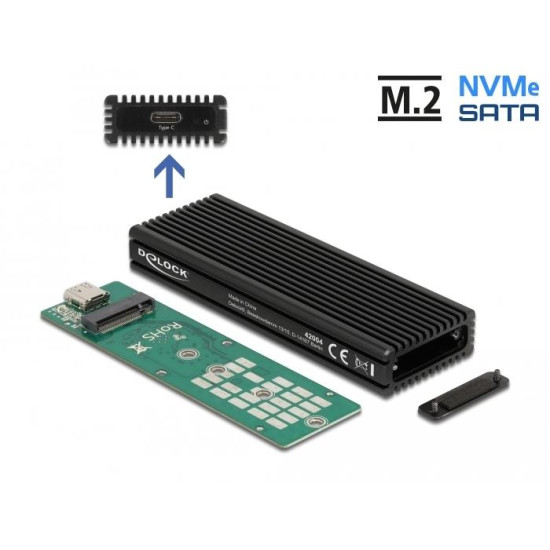 Delock External USB Type-C™ Combo Enclosure for M.2 NVMe PCIe or SATA SSD Delock External USB Type-C™ Combo Enclosure for M.2 NVMe PCIe or SATA SSD