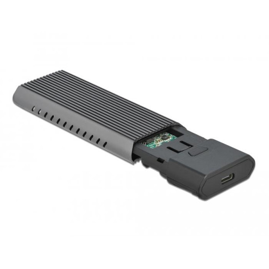 Delock External USB Type-C™ Combo Enclosure for M.2 NVMe PCIe or SATA SSD - tool free Delock External USB Type-C™ Combo Enclosure for M.2 NVMe PCIe or SATA SSD - tool free