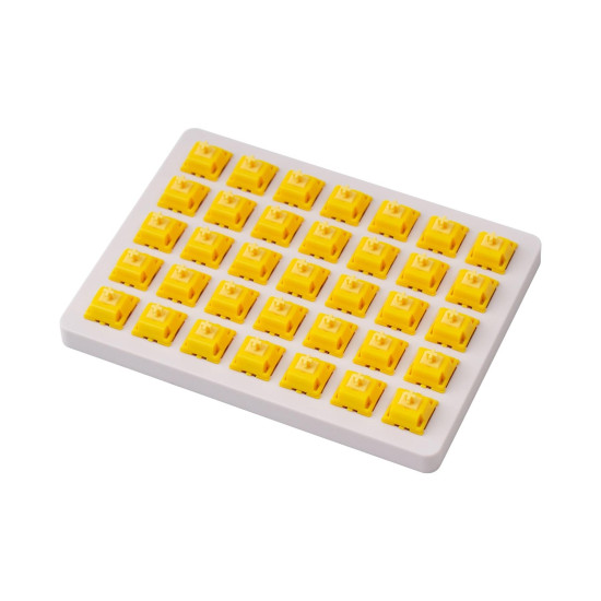 Keychron Switches for mechanical keyboards Gateron Cap Golden Yellow Switch Set 35 pcs Keychron Switches for mechanical keyboards Gateron Cap Golden Yellow Switch Set 35 pcs
