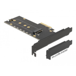 Delock PCI Express x4 Card to 1 x internal NVMe M.2 Key M with heat sink and RGB LED illumination - Low Profile Form Factor Delock PCI Express x4 Card to 1 x internal NVMe M.2 Key M with heat sink and RGB LED illumination - Low Profile Form Factor