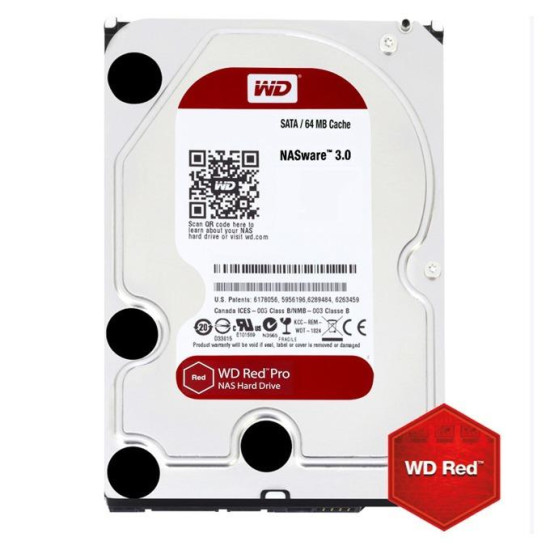 Хард диск WD Red Pro NAS, 2TB, 7200rpm, 64MB, SATA 3 Хард диск WD Red Pro NAS, 2TB, 7200rpm, 64MB, SATA 3