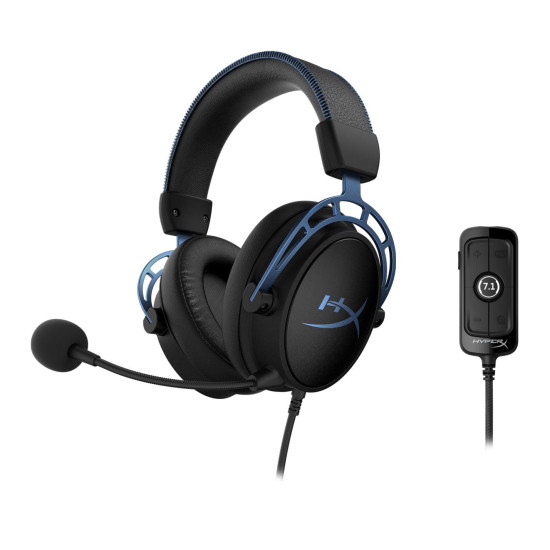 Геймърски слушалки HyperX Cloud Alpha, S 7.1, Син Геймърски слушалки HyperX Cloud Alpha, S 7.1, Син