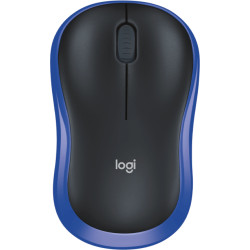 Безжична оптична мишка LOGITECH M185, USB, Син/Черен Безжична оптична мишка LOGITECH M185, USB, Син/Черен