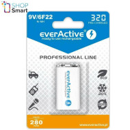Акумулаторна Батерия R22 9V NiMH 280mAh/320 precharged   1бр. в опаковка EVERACTIVE Акумулаторна Батерия R22 9V NiMH 280mAh/320 precharged   1бр. в опаковка EVERACTIVE