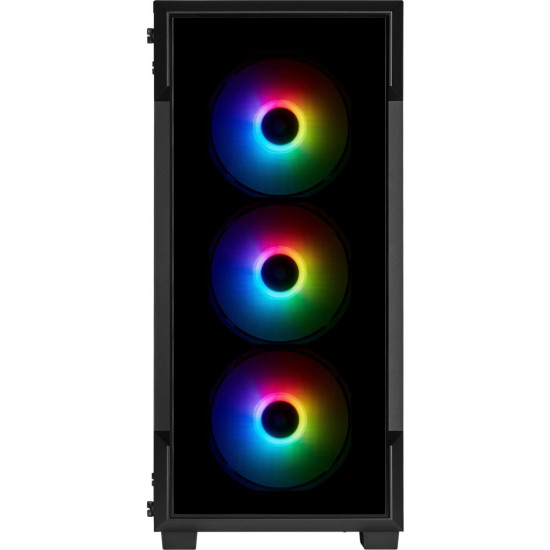Кутия Corsair iCUE 220T RGB Smart Mid Tower, Tempered Glass, Черна Кутия Corsair iCUE 220T RGB Smart Mid Tower, Tempered Glass, Черна