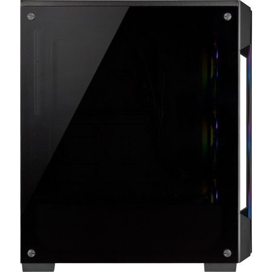Кутия Corsair iCUE 220T RGB Smart Mid Tower, Tempered Glass, Черна Кутия Corsair iCUE 220T RGB Smart Mid Tower, Tempered Glass, Черна