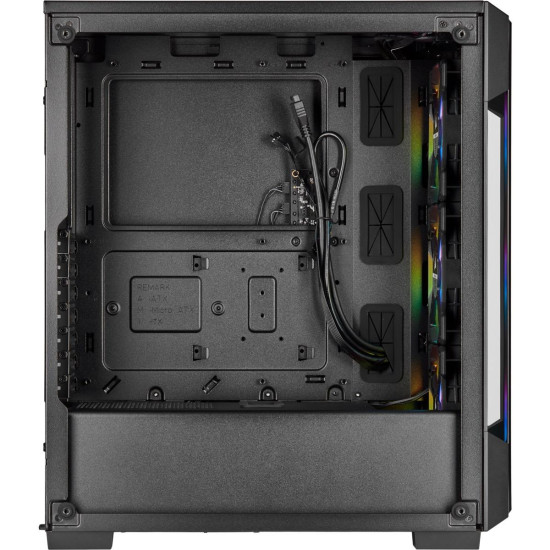Кутия Corsair iCUE 220T RGB Smart Mid Tower, Tempered Glass, Черна Кутия Corsair iCUE 220T RGB Smart Mid Tower, Tempered Glass, Черна