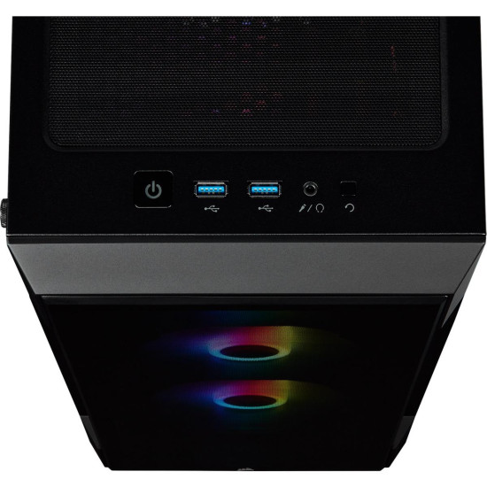 Кутия Corsair iCUE 220T RGB Smart Mid Tower, Tempered Glass, Черна Кутия Corsair iCUE 220T RGB Smart Mid Tower, Tempered Glass, Черна