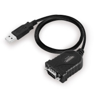 Конвертор Ewent USB -  RS232 9 пин мъжко, Черен Конвертор Ewent USB -  RS232 9 пин мъжко, Черен
