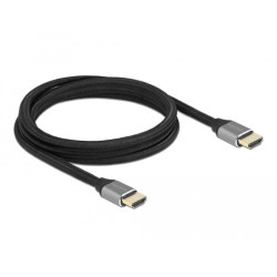 Delock Ultra High Speed HDMI Cable 48 Gbps 8K 60 Hz grey 2 m certified