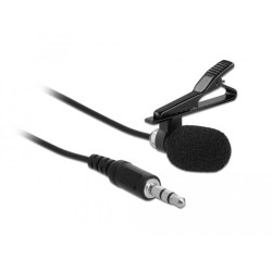 Delock Tie Lavalier Microphone Omnidirectional with Clip, 66279