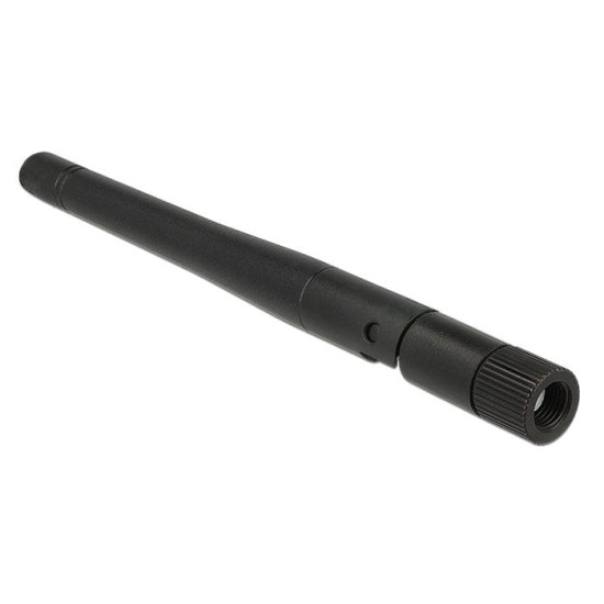 Антена Delock WLAN, 802.11 ac/a/b/g/ni, RP-SMA plug, 2 dBi, Черен Антена Delock WLAN, 802.11 ac/a/b/g/ni, RP-SMA plug, 2 dBi, Черен