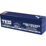 Оловна Батерия TED ELECTRIC 1225, 12V, 2.5Ah, AGM, 177/ 35/ 62 mm Оловна Батерия TED ELECTRIC 1225, 12V, 2.5Ah, AGM, 177/ 35/ 62 mm