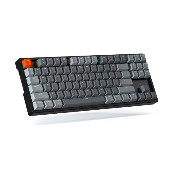 Mechanical Keyboard Keychron K8 Aluminum Hot-Swappable TKL Gateron Optical Brown Switch RGB LED ABS Mechanical Keyboard Keychron K8 Aluminum Hot-Swappable TKL Gateron Optical Brown Switch RGB LED ABS