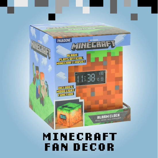 Paladone Minecraft Alarm Clock Paladone Minecraft Alarm Clock