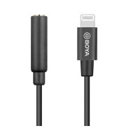 Адаптер BOYA 3.5mm TRRS женски към Lightning мъжки, 6cm Адаптер BOYA 3.5mm TRRS женски към Lightning мъжки, 6cm
